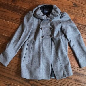 Lk new French Connection grey military coat  Sz 8